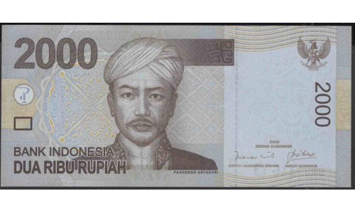 Индонезия 2000 рупий 2009 г. (Indonesia 2000 rupiah 2009 year) P148a:UNC