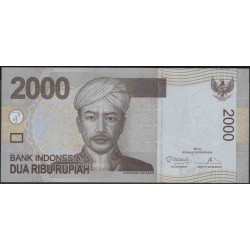 Индонезия 2000 рупий 2012 г. (Indonesia 2000 rupiah 2012 year) P148d:UNC