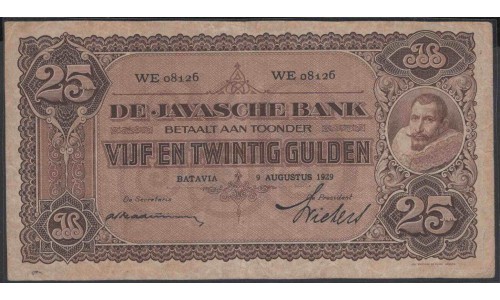 Нидерландская Индия 25 гулден 1929 (NETHERLANDS INDIES 25 gulden 1929) P 71c : UNC