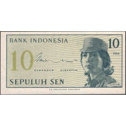 Индонезия 10 сен 1964 г. (Indonesia 10 sen 1964 year) P92:UNC