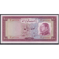 Иран 100 риалов 1333 (1954) (Iran 100 rials 1333 (1954)) P 67: UNC
