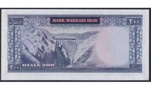 Иран 200 риалов б/д (1969 - 1971 г.) (Iran 200 rials ND (1969 - 1971 year)) P 87a: UNC