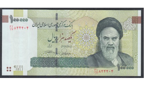 Иран 100000 риалов б/д (2010-2019 г.) (Iran 100000 rials ND (2010-2019)) P 151b: UNC