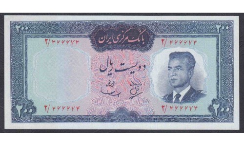 Иран 200 риалов б/д (1965) (Iran 200 rials ND (1965)) P 81: UNC