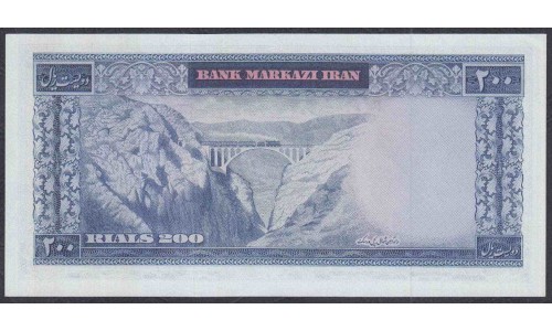Иран 200 риалов б/д (1965) (Iran 200 rials ND (1965)) P 81: UNC