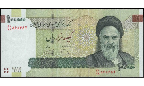 Иран 100000 риалов б/д (2010-2019 г.) (Iran 100000 rials ND (2010-2019 year)) P 151e:Unc