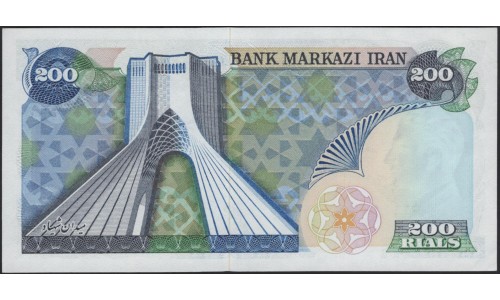 Иран 200 риалов б/д (1974-1979 г.) (Iran 200 rials ND (1974-1979 year)) P 103a:Unc