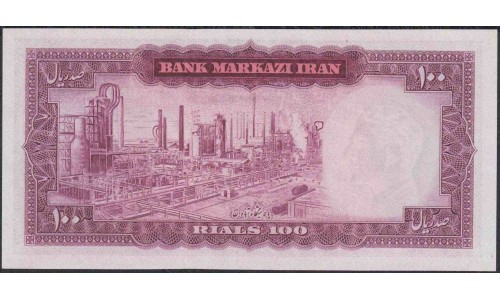 Иран 100 риалов б/д (1971 - 1973 г.) (Iran 100 rials ND (1971 - 1973 year)) P 91c:Unc