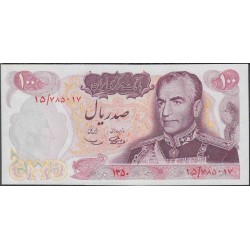 Иран 100 риалов 1350 (1971 г.) (Iran 100 rials 1350 (1971 year)) P 98:Unc