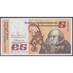 Ирландия 5 фунтов 1990 (IRELAND 5 Pounds 1990) P 71e: UNC