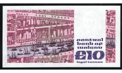 Ирландия 10 фунтов 1988 года(IRELAND 10 Pounds 1988) P 72c: UNC