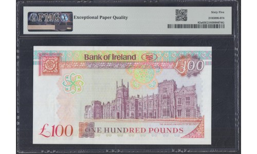 Северная Ирландия 100 фунтов 2005 (Northen Ireland 100 Pounds 2005) P 82a: GEM UNC PMG 65 EPQ