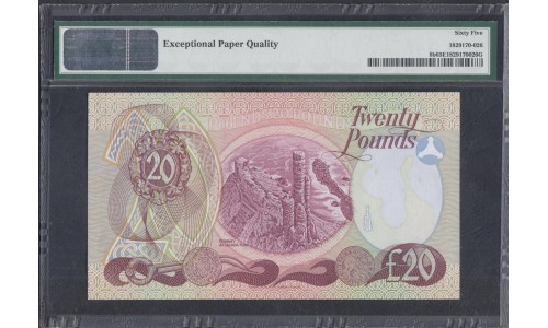 Северная Ирландия 20 фунтов 1987 (Northen Ireland 20 Pounds 1987) P 8b: UNC PMG 65 EPQ