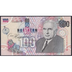 Северная Ирландия 100 фунтов 1999 года, Редкие (Northen Ireland 100 Pounds 1999) P 201: UNC