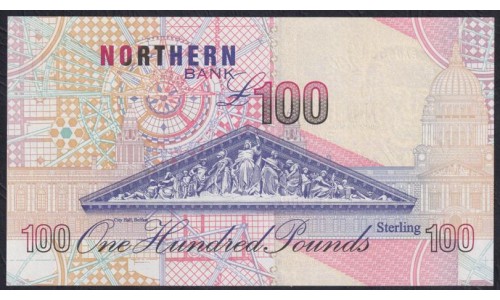Северная Ирландия 100 фунтов 1999 года, Редкие (Northen Ireland 100 Pounds 1999) P 201: UNC