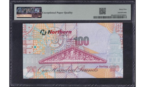 Северная Ирландия 100 фунтов 2005 года, Редкие (Northen Ireland 100 Pounds 2005) P 209a: PMG 65 Gem UNC 
