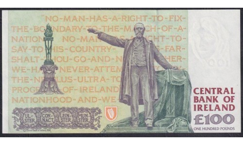 Ирландия 100 фунтов 22.08.1996 года, РЕДКИЕ (IRELAND 100 Pounds 22.08.1996) P 79a: UNC