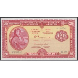 Ирландия 20 фунтов 1976 (IRELAND 20 Pounds 1976) P 67c: XF/aUNC