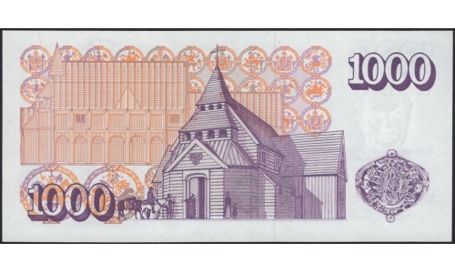 Исландия 1000 крон 1961 НЕЧАСТЫЕ (ICELAND 1000 Krónur 1961) P 52a(5) : UNC