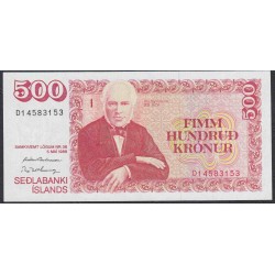 Исландия 500 крон 1986 (ICELAND 500 Krónur 1986) P 55a(6) : UNC