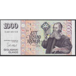 Исландия 1000 крон 2001 г. (ICELAND 1000 Krónur 2001) P59(5): UNC