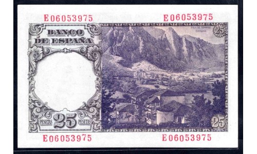 Испания 25 песет 1946 (SPAIN 25 pesetas 1946) P 130a : UNC