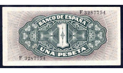 Испания 1 песета 1940 (SPAIN 1 pesetas 1940) P 122a : UNC-