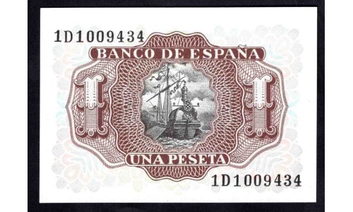 Испания 1 песета 1953 (SPAIN 1 pesetas 1953) P 144a : UNC