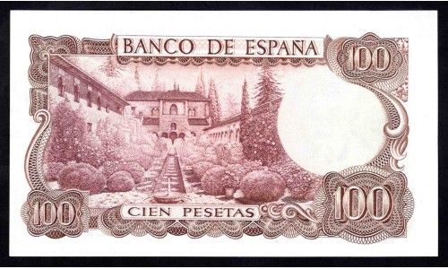 Испания 100 песет 1970 (SPAIN 100 Pesetas 1970) P 152a : UNC