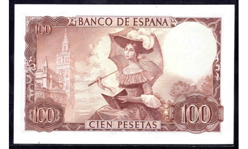 Испания 100 песет 1965 (SPAIN 100 Pesetas 1965) P 150 : UNC