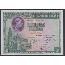 Испания 500 песет 1928 года (SPAIN 500 Pesetas 1928) P 77a : aUNC