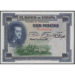 Испания 100 песет 1925 (SPAIN 100 Pesetas 1925) P 69c : XF