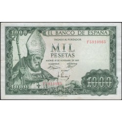Испания 1000 песет 1965 (SPAIN 1000 Pesetas 1965) P 151 : XF