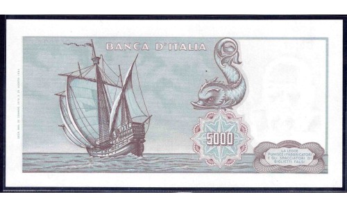 Италия 5000 лир 1970 (ITALY 5000 Lire 1970) P 98c : UNC