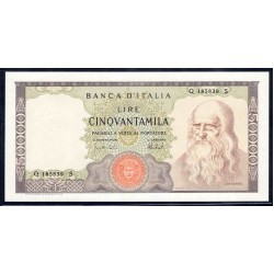 Италия 50000 лир 1967 (ITALY 50000 Lire 1967) P 99c : UNC
