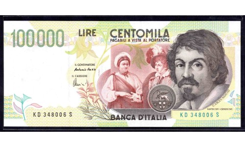 Италия 100000 лир 1994 (ITALY 100000 Lire 1994) P 117b : UNC