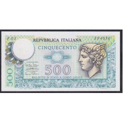 Италия 500 лир 1979 года F 03 194036 (ITALY 500 Lire 1979) P 94 : UNC