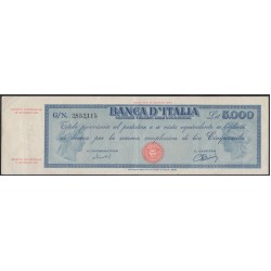 Италия 5000 лир 22.11.1949, РЕДКИЕ (ITALY 5000 Lire 22.11.1949) P 85c : XF