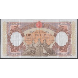 Италия 10000 лир 24.03.1962 (ITALY 1000 Lire 24.03.1962) P 89d: VF++