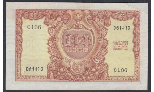 Италия 100 лир 1951 (ITALY 100 Lire 1951) P 92а: aUNC/UNC