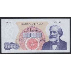 Италия 1000 лир 1965 года, Джузеппе Верди (ITALY 1000 Lire 1965) P 96d(1): UNC
