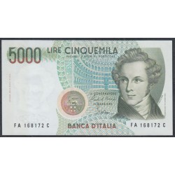 Италия 5000 лир 1985 (ITALY 5000 Lire 1985) P 111а: UNC