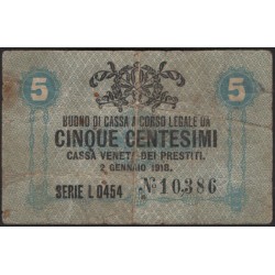 Италия 5 центимо 1918 (ITALY 5 centimo 1918) P M1 : F+