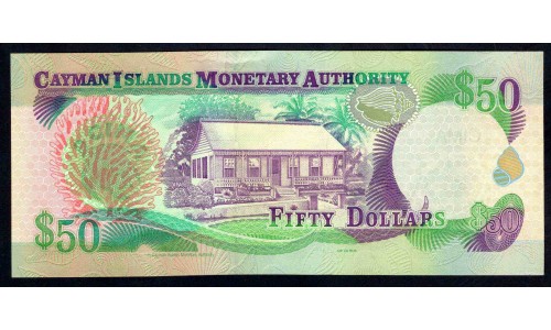 Каймановы Острова 50 долларов 2003 г. (CAYMAN ISLANDS 50 Dollars 2003) P 32b: UNC