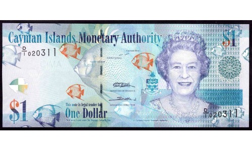 Каймановы Острова 1 доллар 2010 г. (CAYMAN ISLANDS 1 Dollar 2010) P 38а: UNC