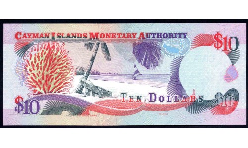 Каймановы Острова 10 долларов 1996 г. (CAYMAN ISLANDS 10 Dollars 1996) P18:Unc