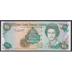 Каймановы Острова 5 долларов 2001 г. (CAYMAN ISLANDS 5 Dollars 2001) P 27: UNC