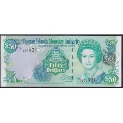 Каймановы Острова 50 долларов 2001 г. (CAYMAN ISLANDS 50 Dollars 2001) P 29: UNC