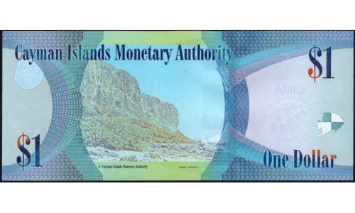 Каймановы Острова 1 доллар 2018 г. (CAYMAN ISLANDS 1 Dollar 2018) P W44: UNC