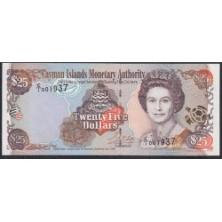 Каймановы Острова 25 долларов 1996г. (CAYMAN ISLANDS 25 Dollars 1996) P 24: UNC